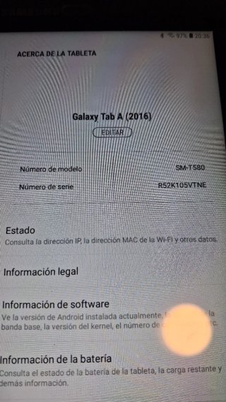 Samsung Galaxy Tab A6 Negra/Roja
