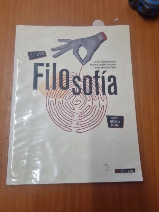 Libro de filosofía de 4 de la ESO