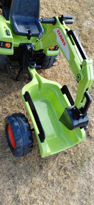 Tractor Juguete Claas con pala y excavadora