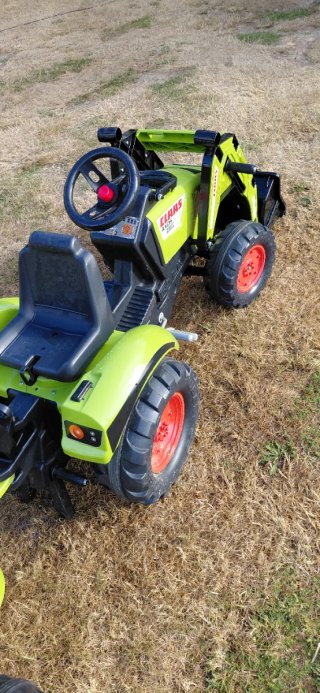 Tractor Juguete Claas con pala y excavadora
