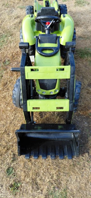 Tractor Juguete Claas con pala y excavadora