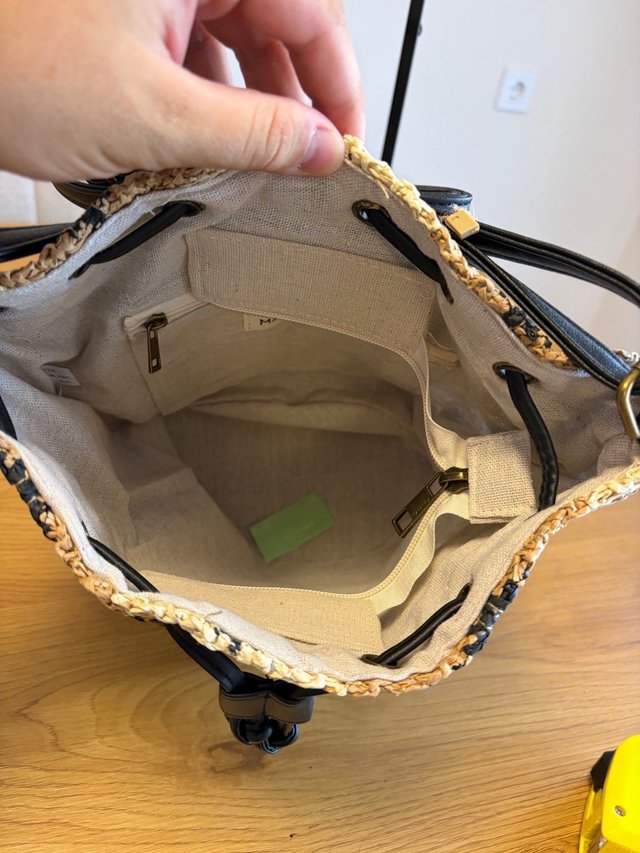 Bolso Saco MAC&NOA Rafia Trenzada Multicolor