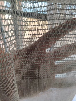 Cortinas grises de tela