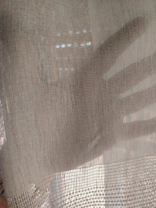 Cortinas grises de tela