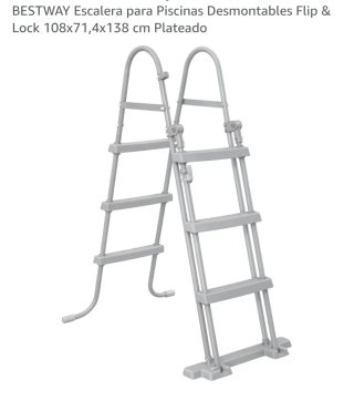 Escalera Piscina Bestway Flip & Lock