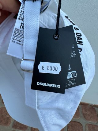 Cappello Dsquared2 Icon Bianco Nero