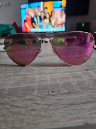 Gafas de Sol Ray-Ban Aviator Doradas Rosadas