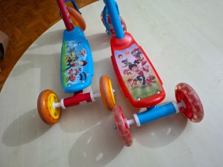 2 Patines infantiles 3 ruedas