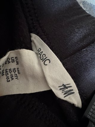 Leggings H&M Basics negros con franjas