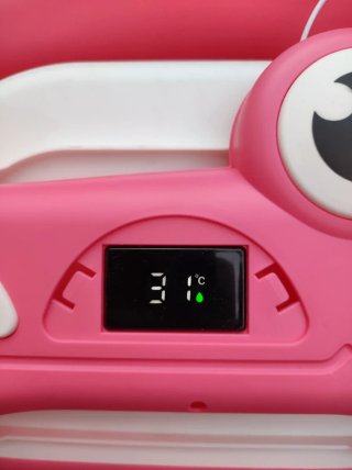 Bañera Plegable Bebé Dinosaurio Rosa
