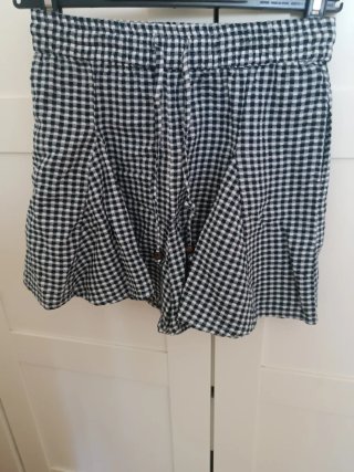 Falda pantalón cuadros Vichy azul XS