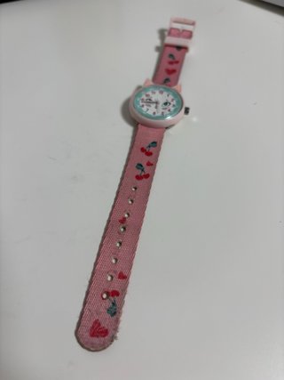 Reloj infantil gatito con cerezas