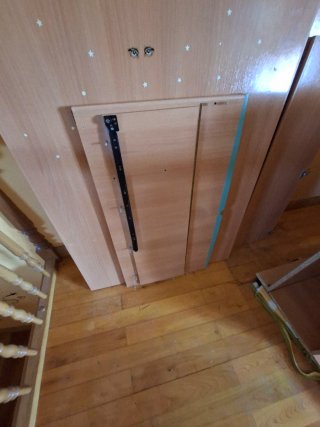 Cama litera doble madera y metal