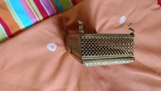 Caja joyero nacarada estilo francés dorada