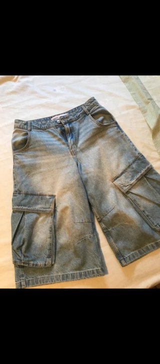 Pantalones vaqueros anchos cargo