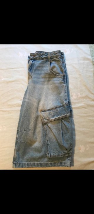 Pantalones vaqueros anchos cargo