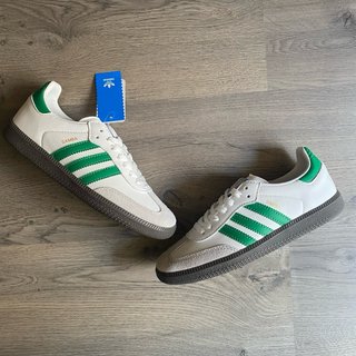 Adidas Samba OG Blancas Verdes Talla 39 Con Caja
