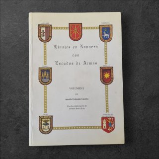 Libro Linajes en Navarra con Escudos de Armas