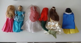 6 Muñecas porcelana Princesas Disney+Revistas