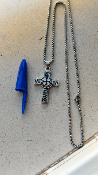Cadena con Colgante Cruz Celta Doble Cara