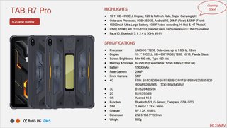 TABLET RUGERIZADA HOTWAV TAB R7 PRO