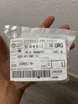 Conmutador Elevalunas Doble VW Audi SEAT Original