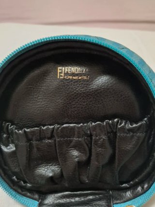Pochette Fendi Beauty Blu/Marrone Trapuntata
