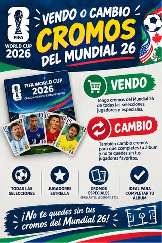 Cambio/ vendo cromos mundial