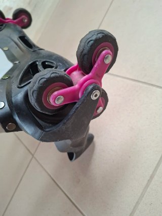 Trolley Seven Grigio/Rosa