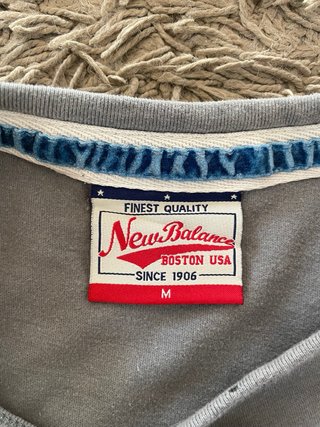 Maglietta New Balance Grigia Logo Vintage