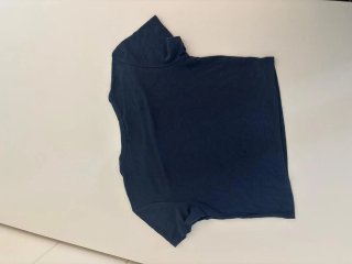 Top Zara azul oscuro