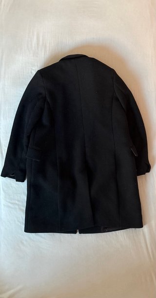 Abrigo largo negro talla M Mango