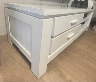 Mueble bajo TV madera blanco