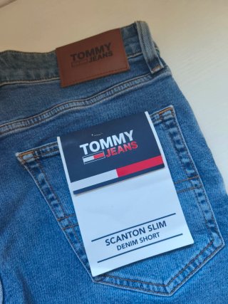 Tommy Jeans Vaqueros Cortos Azules  Scanton Slim