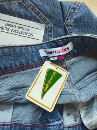 Tommy Jeans Vaqueros Cortos Azules  Scanton Slim