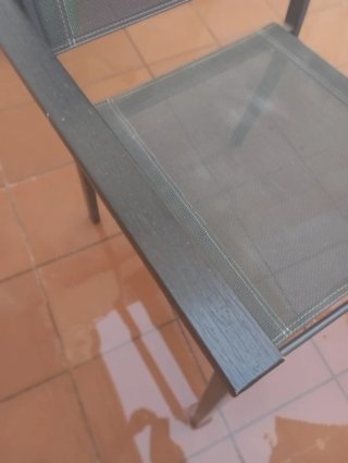 Conjunto mesa de forja de Jaén y dos sillones