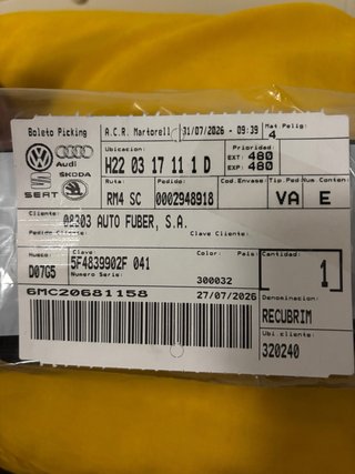Moldura Puerta Trasera Derecha Negro Brillo Leon 5