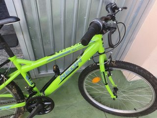 Bicicleta infantil verde