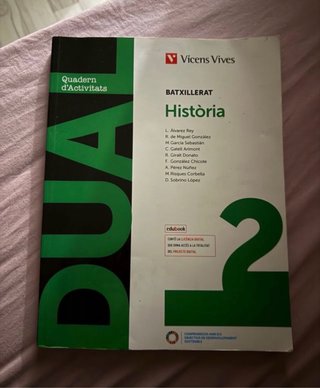 Història, 2 Batxillerat, Dual Quadern d'activitats