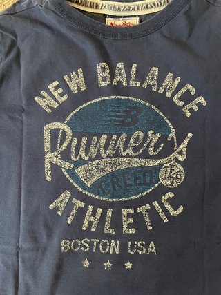 T-shirt New Balance Runner's Creed Blu