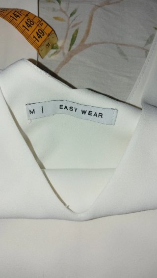 Blusa blanca fresca mujer talla única