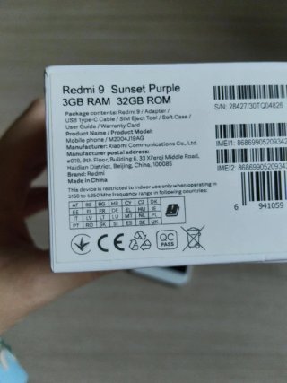 Xiaomi Redmi 9 3GB/32GB Azul/Morado