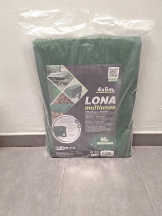 Lona Multiusos Impermeable 6x4m Verde