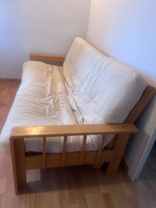 Sofá Cama Madera Hecho a Mano BCN