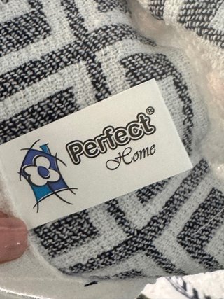 Juego  de tres toallas azul y blanco
