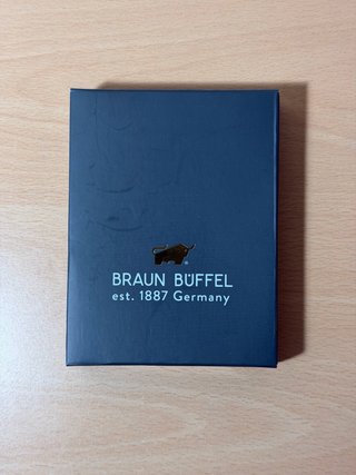 Portafogli in pelle per uomo Braun Büffel (nuovo)