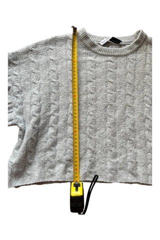 Jersey cropped gris