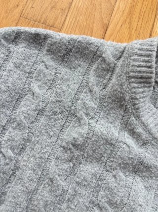 Jersey cropped gris