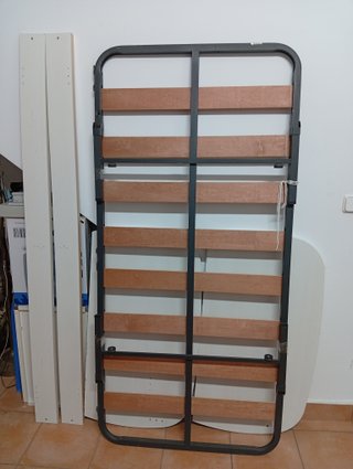Cama juvenil 90x190 metal y madera
