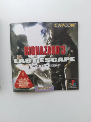 Resident Evil 3: Last Escape PS1 Capcom Ntsc-Jap